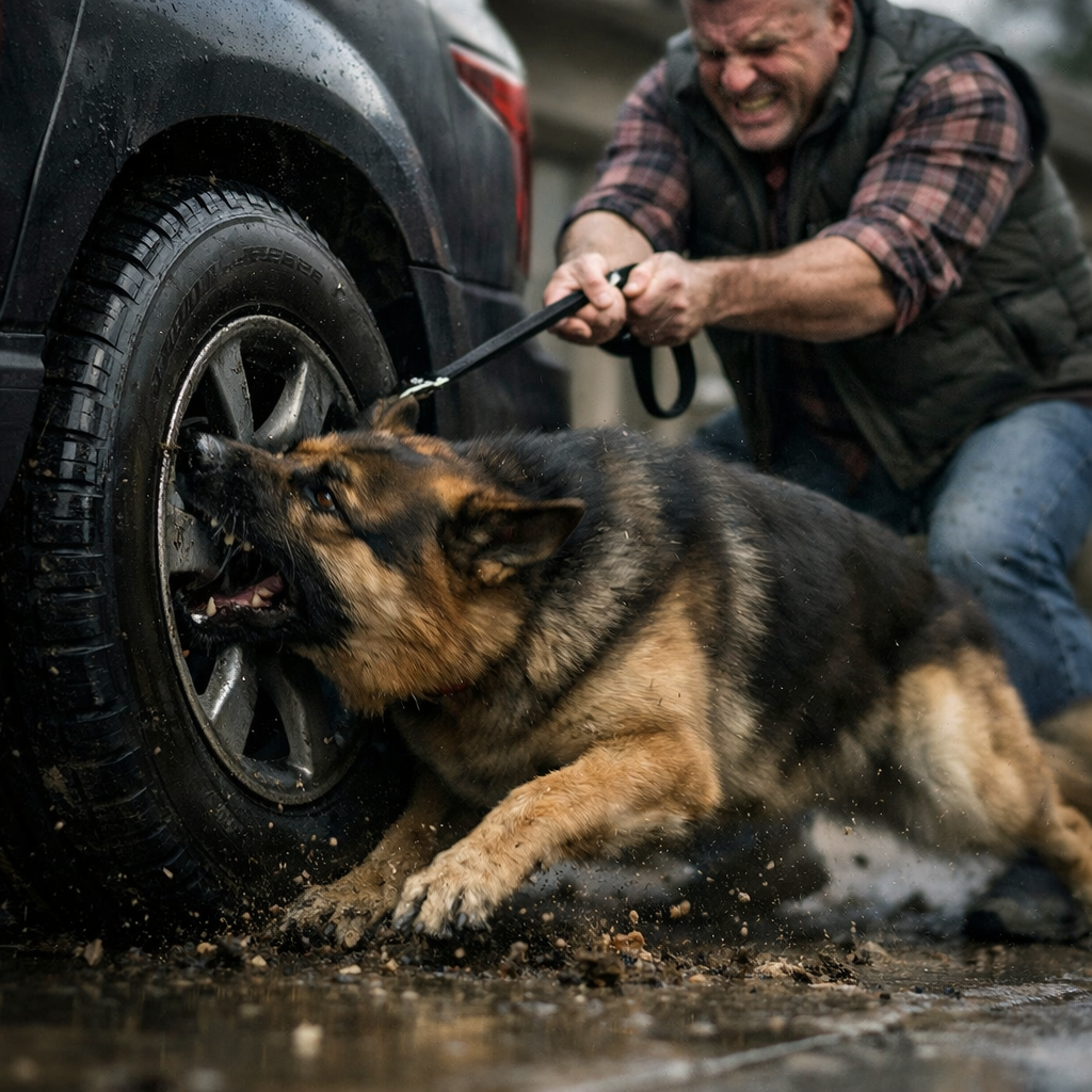 Гром разорвал мои шины, чтобы спасти нам жизнь.