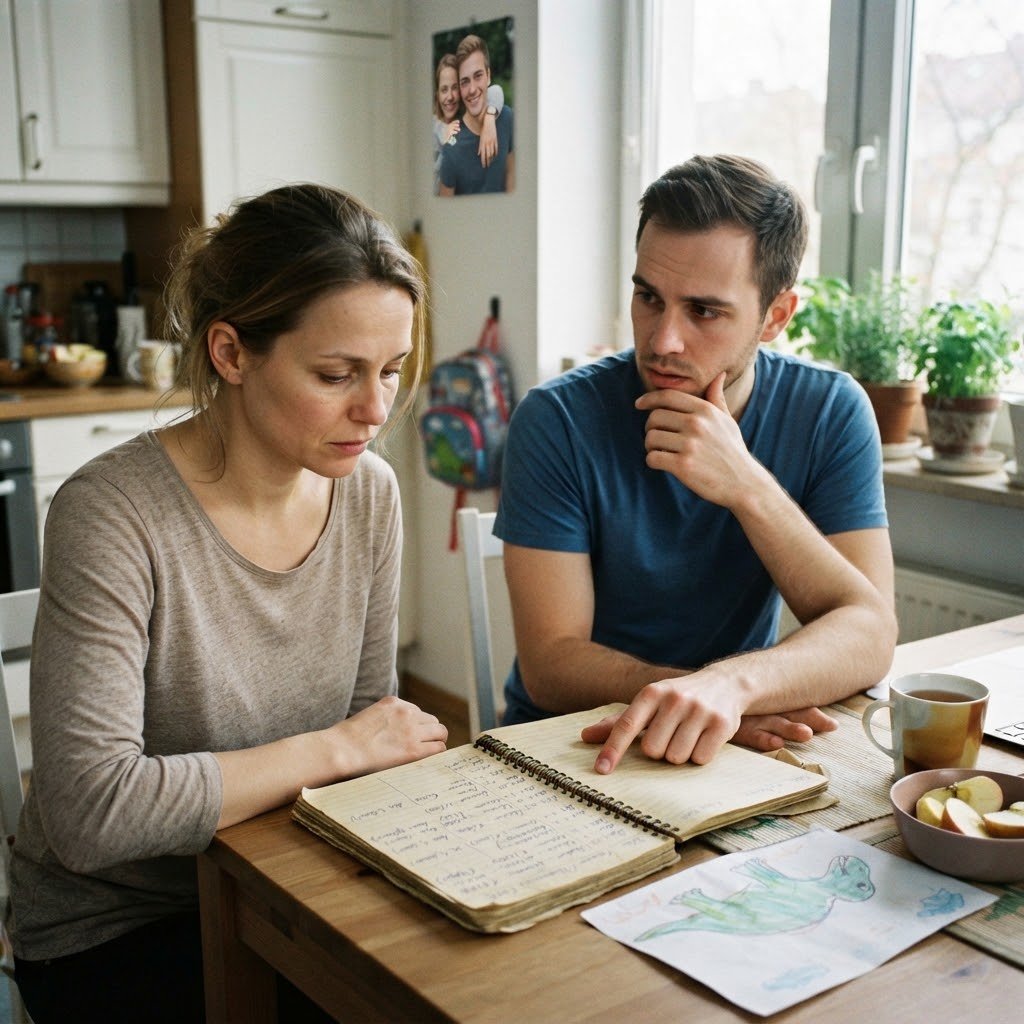 Meine Familie behauptete, ich sei verschwunden, bis mein Bruder das Heft meiner Mutter fand